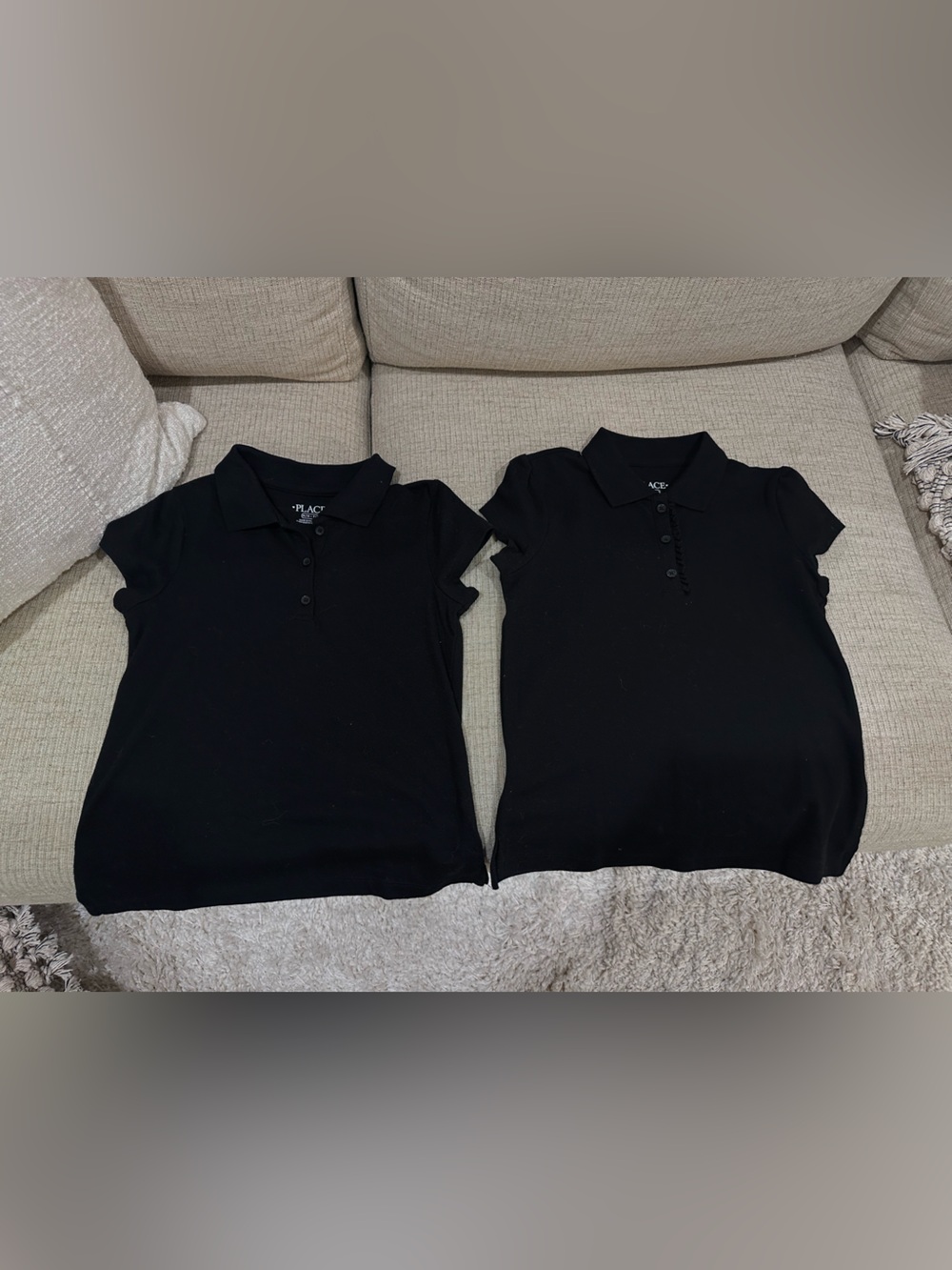LIKE NEW!!! Girls Children’s Place Black Polo Uniform Shirts